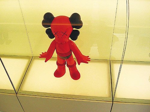 Kaws Astro Boy figure by Kaws. Front view.