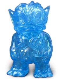 Micro Ooze Bat - Clear Blue figure by Chanmen, produced by Gargamel. Front view.
