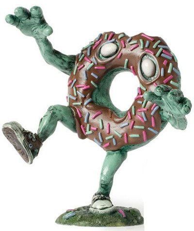 Mr. Jimmies - The Undead Doughnut (Chocolate Lover)  figure by John Sumrow, produced by Firewheel Casting. Front view.