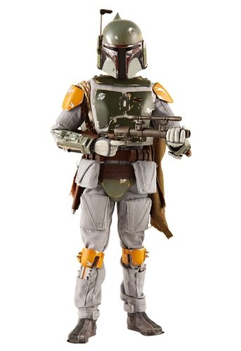 RAH Boba Fett figure by Lucasfilm Ltd., produced by Medicom Toy. Front view.