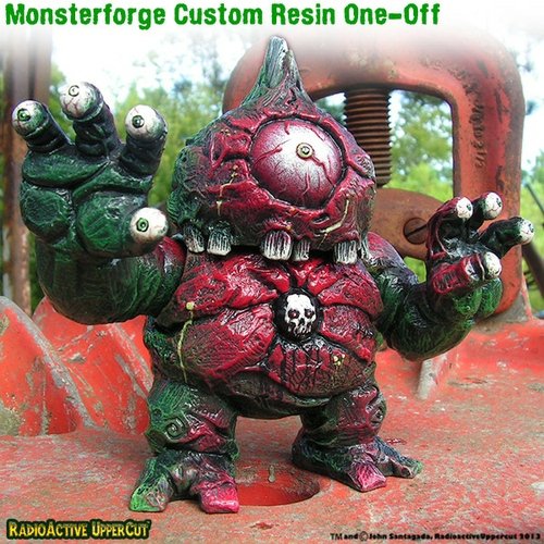 8-Ball figure by Monsterforge, produced by Radioactive Uppercut. Front view.