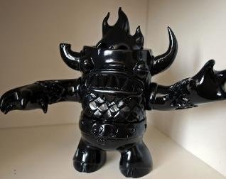 The Manotaur - Black figure by Justin Hillgrove. Front view.