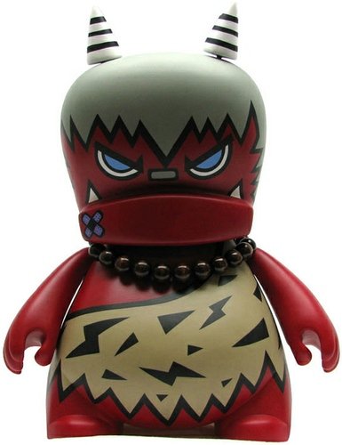 Akaoni (Red Demon) figure by Nakanari. Front view.
