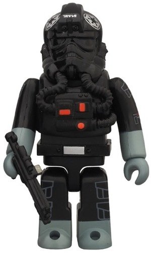 Imperial TIE Fighter Pilot Kubrick figure by Lucasfilm Ltd., produced by Medicom Toy. Front view.