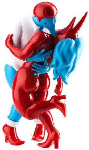 Pierced figure by Parra, produced by Kidrobot. Front view.