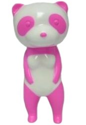 Pandamic - Pink figure by Sunguts, produced by Sunguts. Front view.