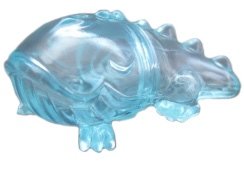 Micro Sleeping Killer - Clear Blue figure by Bwana Spoons, produced by Gargamel. Front view.