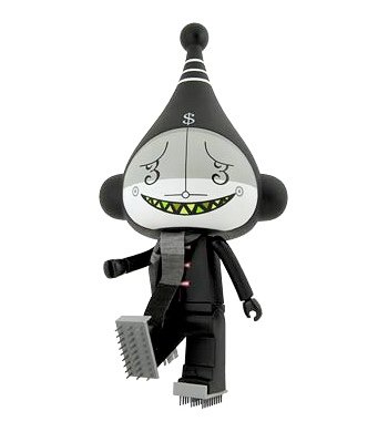 Kuro Ice-Bots figure by Dalek, produced by Kidrobot. Front view.
