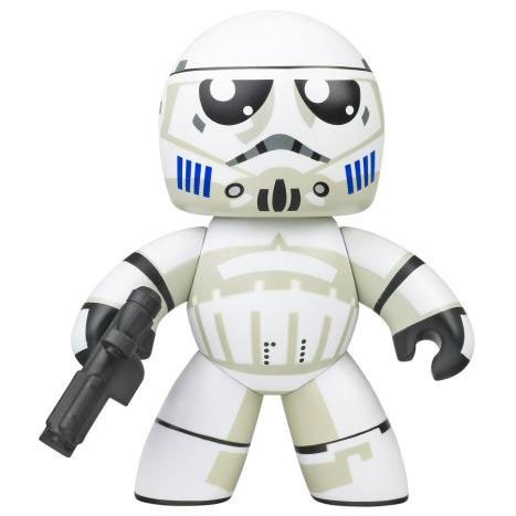 Stormtrooper figure, produced by Hasbro. Front view.