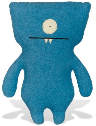 Wedgehead - Little, Blue figure by David Horvath X Sun-Min Kim, produced by Pretty Ugly Llc.. Front view.