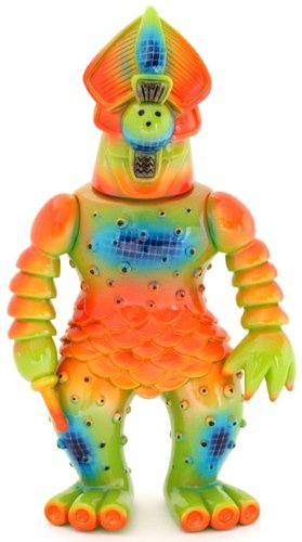 Semi Korosiya (Nuclear Koi) figure by Adam Saul, produced by Cop A Squat Toys. Front view.