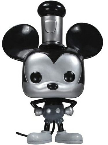 Steamboat Willie - D23 Expo Exclusive figure by Disney, produced by Funko. Front view.