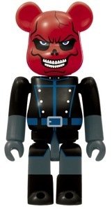 Red Skull Be@rbrick 100% figure by Marvel, produced by Medicom Toy. Front view.