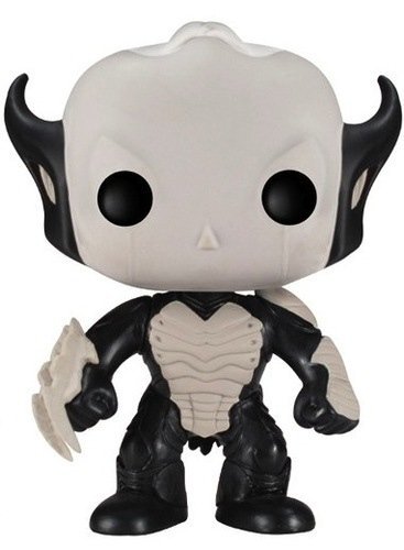 Dark Elf figure by Marvel, produced by Funko. Front view.