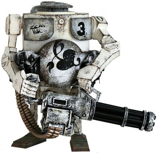 Deep Powder Bramble Mk 2 - Bambaland Exclusive figure by Ashley Wood, produced by Threea. Front view.