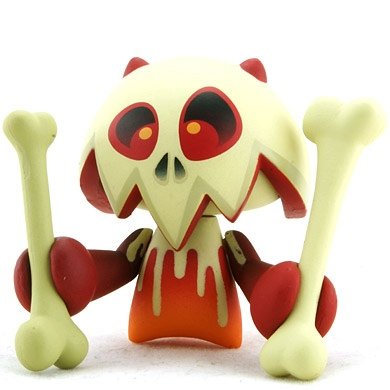 Raymond figure by Mist, produced by Kidrobot. Front view.