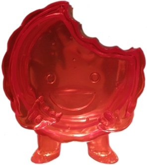 Foster - Unpainted Clear Red figure by Brian Flynn, produced by Super7. Front view.