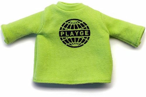 Squadt Playge Globe Tee figure by Ferg, produced by Playge. Front view.