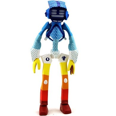 FLCL Canti figure by Tristan Eaton, produced by Kaching Brands. Front view.