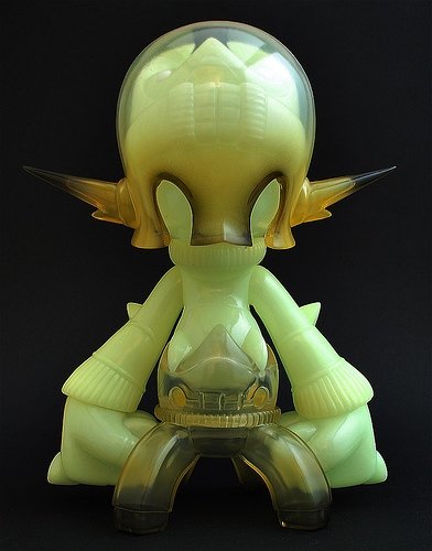 Old Lantern figure by Kaijin, produced by One-Up. Front view.