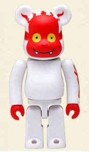 Hi Life x Jimmy SPA 2 Be@rbrick - Type C figure by Jimmy Liao, produced by Medicom Toy. Front view.