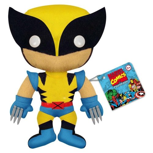 Wolverine 7 Plush  figure by Marvel, produced by Funko. Front view.