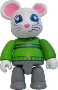 Mouse Bear figure, produced by Toy2R. Front view.