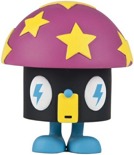 Funghi - Black figure by Tado, produced by Creo Design. Front view.