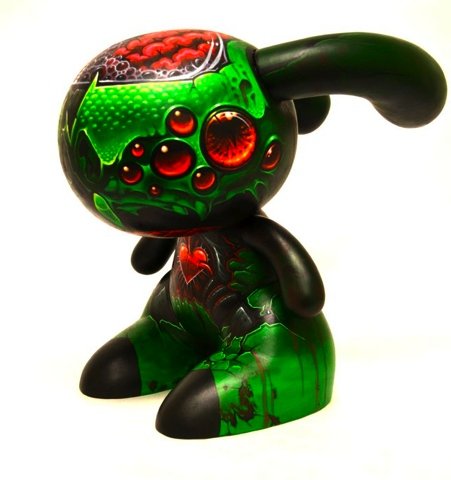 Custom Blink-182 Bunny  figure by Maxx242. Front view.