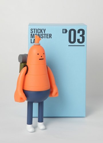 Sticky Monster Lab - Sausage figure by Sticky Monster Lab, produced by Sticky Monster Lab. Front view.
