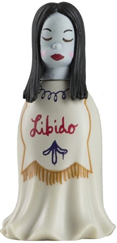 Lust figure by Gary Baseman, produced by Kidrobot. Front view.