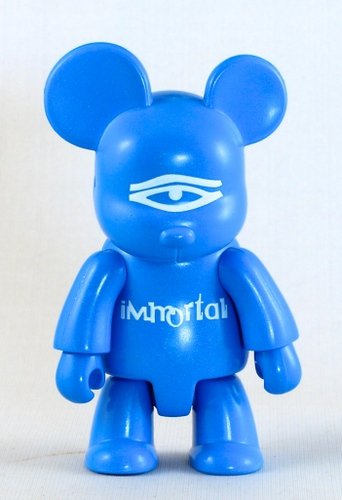 Immo Bear figure by Intercontinental Video Ltd, produced by Toy2R. Front view.