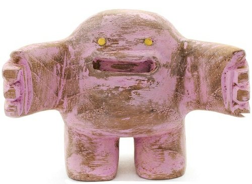Hug - PinkTeak figure by Spencer Hansen, produced by Blamo Toys. Front view.