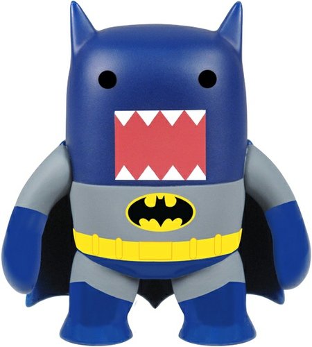 Domo Blue Batman figure by Dc Comics, produced by Funko. Front view.