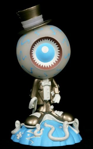 The Classic Eyeball figure by Steven Cerio, produced by Toy Tokyo. Front view.