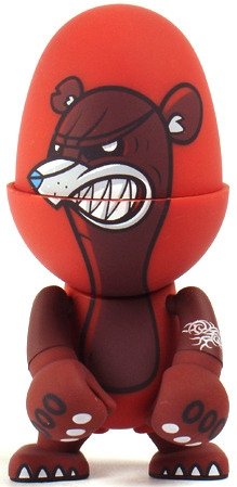 Knucklebear - Mystery Figurine figure by Joe Ledbetter, produced by Play Imaginative. Front view.