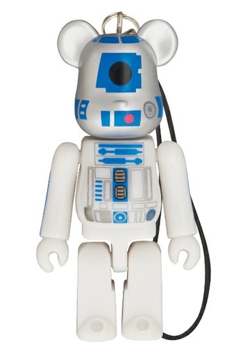 R2-D2 Be@rbrick 70%  figure by Lucasfilm Ltd., produced by Medicom Toy. Front view.