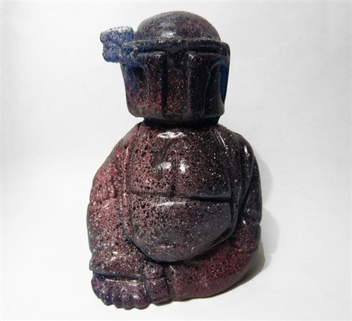 Buddha Fett - Dark Side of the Berry figure by Scott Kinnebrew, produced by Forces Of Dorkness. Front view.