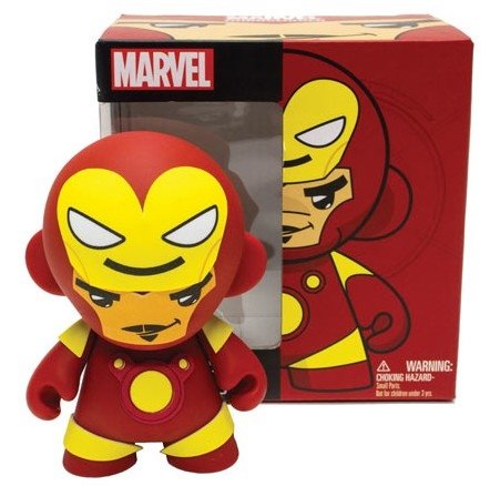 Iron Man - Marvel Mini Munny 4 figure by Marvel, produced by Kidrobot. Front view.