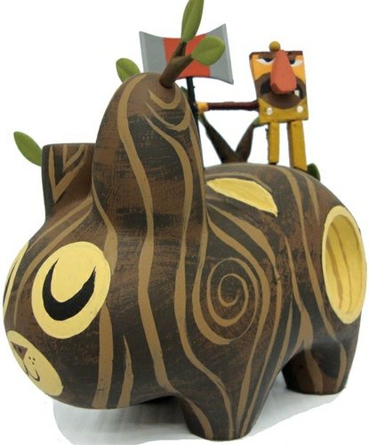Escape from the Wood Labbit  figure by Amanda Visell. Front view.