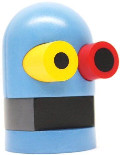 B510X - Blue Launch Head figure by Tesselate. Front view.