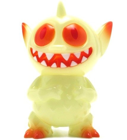 Power Mister - Meltdown, GID (Blind Bag) figure by David Horvath X Sun-Min Kim, produced by Super7. Front view.
