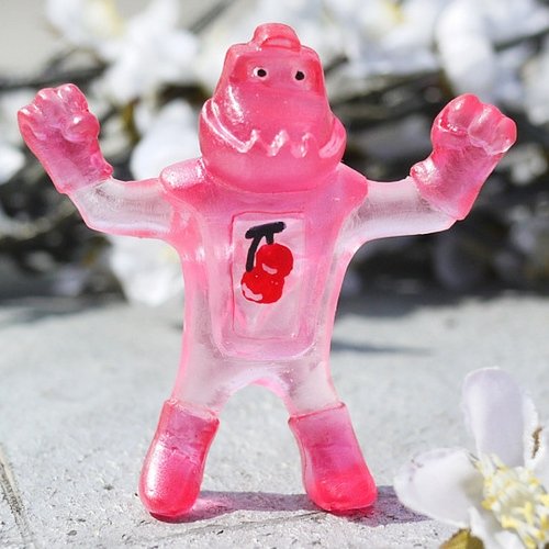 Cherry-Jelly Turtle Tetsujin figure by Peter Kato. Front view.