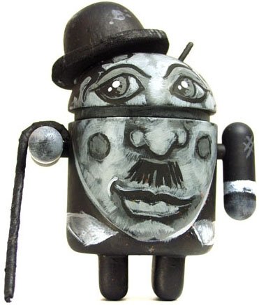 Charlie Chaplin Android figure by Leecifer. Front view.
