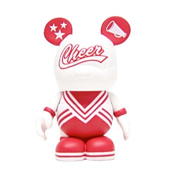 Cheerleader figure by Tyler Dumas, produced by Disney. Front view.