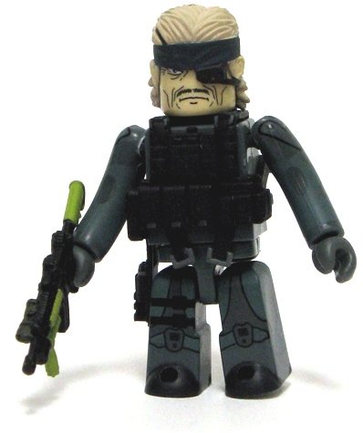 Old Snake figure, produced by Medicom Toy. Front view.