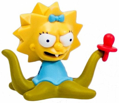 Maggie Space Alien figure by Matt Groening, produced by Kidrobot. Front view.