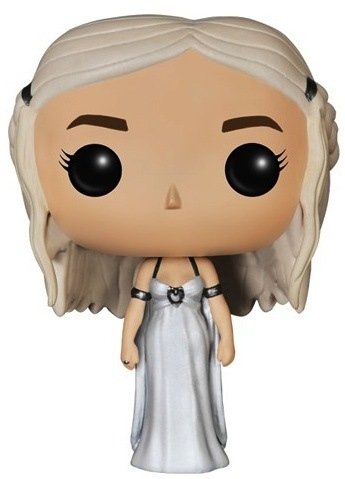 Game of Thrones - Daenerys Targaryen POP! figure by George R. R. Martin, produced by Funko. Front view.