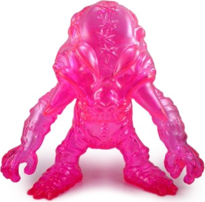 Ino Zombi - Clear Pink figure by Vinyl Junkies, produced by Vinyl Junkies. Front view.