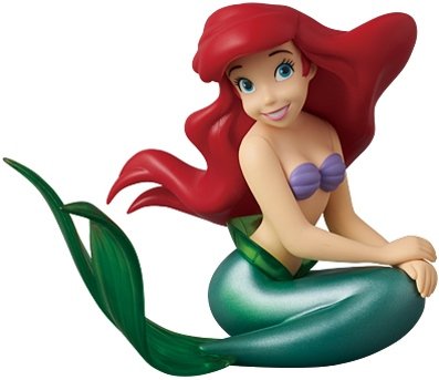 Ariel - VCD No.184 figure by Disney, produced by Medicom Toy. Front view.